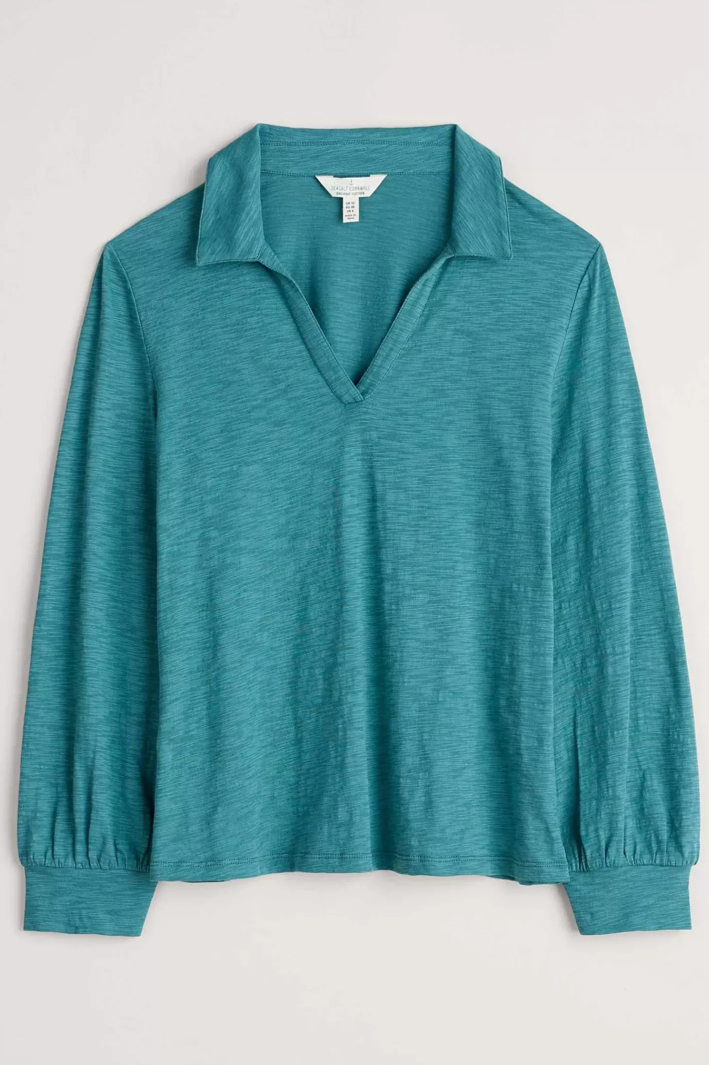 Women Seasalt Cornwall Owles Point V-Neck Jersey Shirt