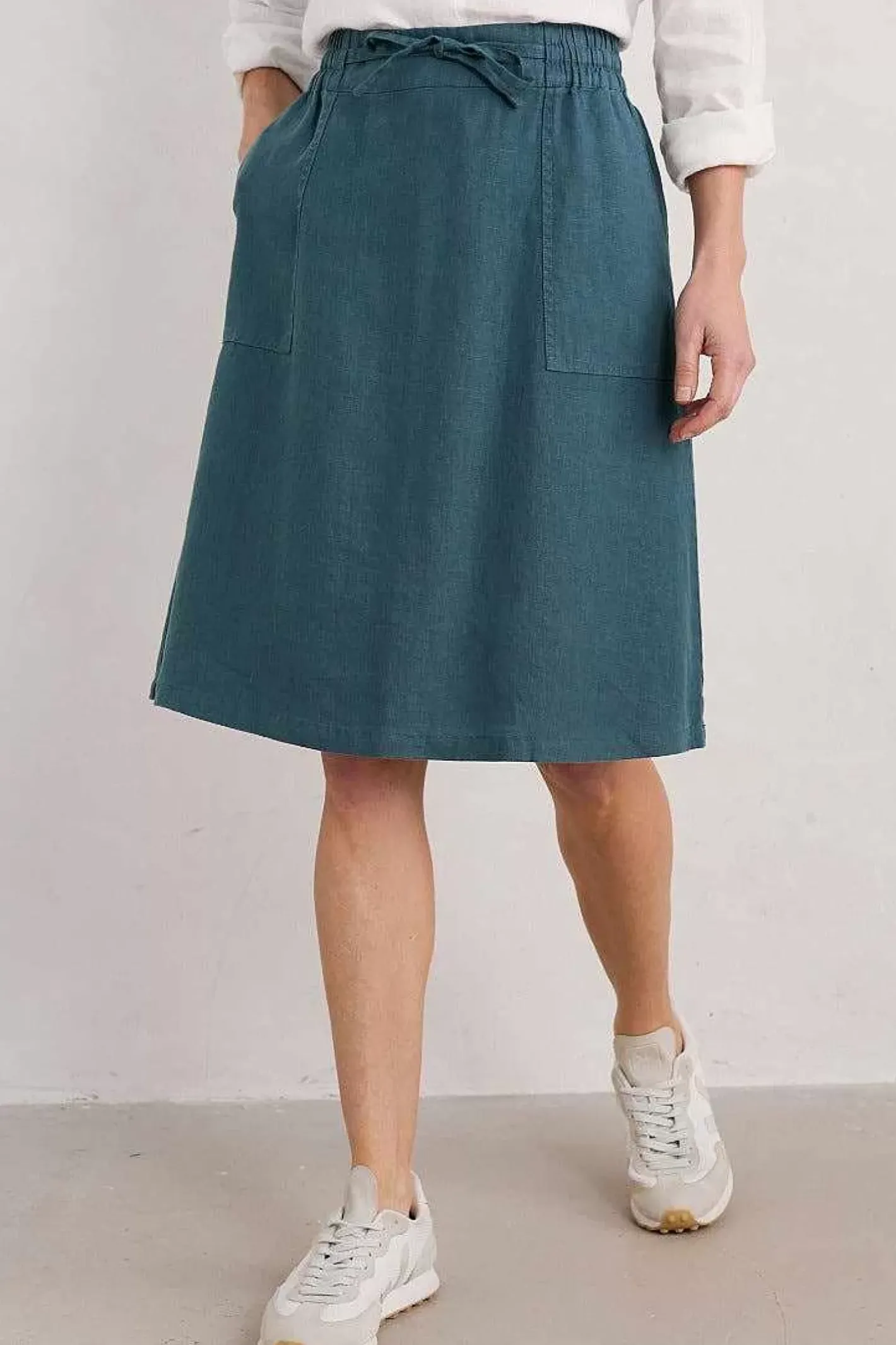 Women Seasalt Cornwall Pepper Moth Linen Skirt