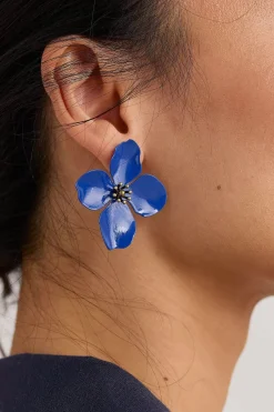 Women Seasalt Cornwall Pollinator Flower Stud Earrings