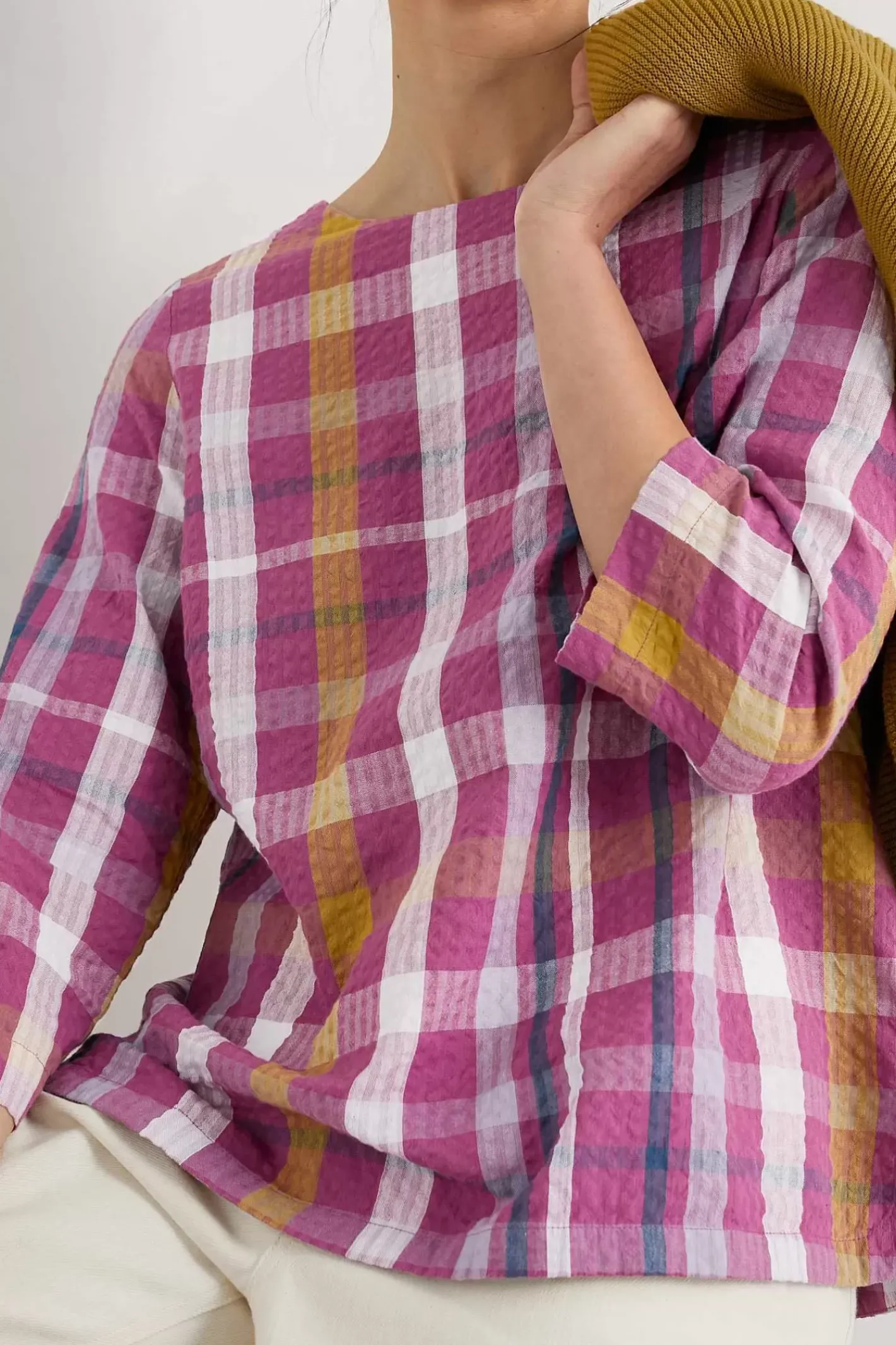 Women Seasalt Cornwall Riding High Checked Top