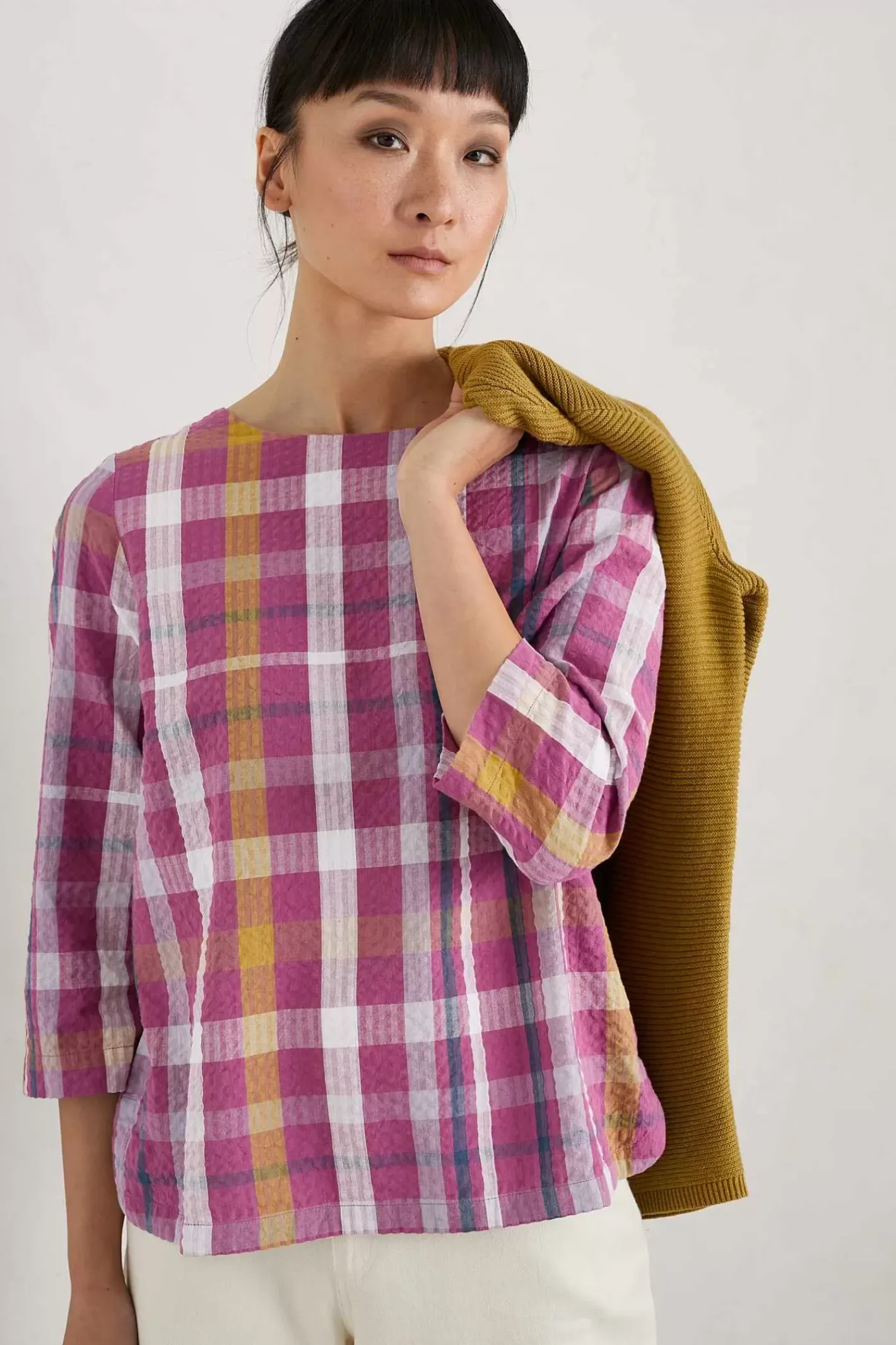 Women Seasalt Cornwall Riding High Checked Top