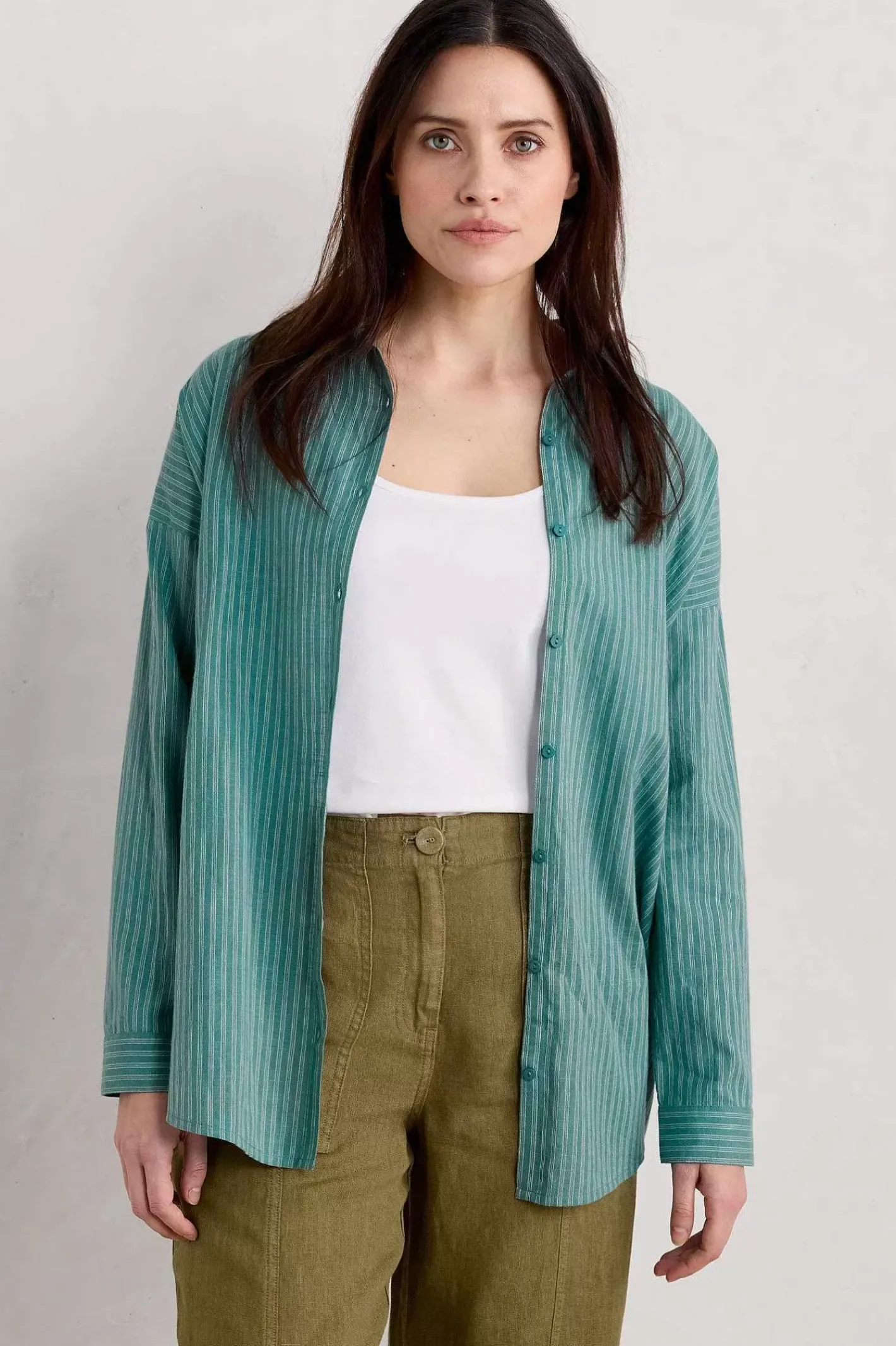 Women Seasalt Cornwall Rising Cotton Shirt