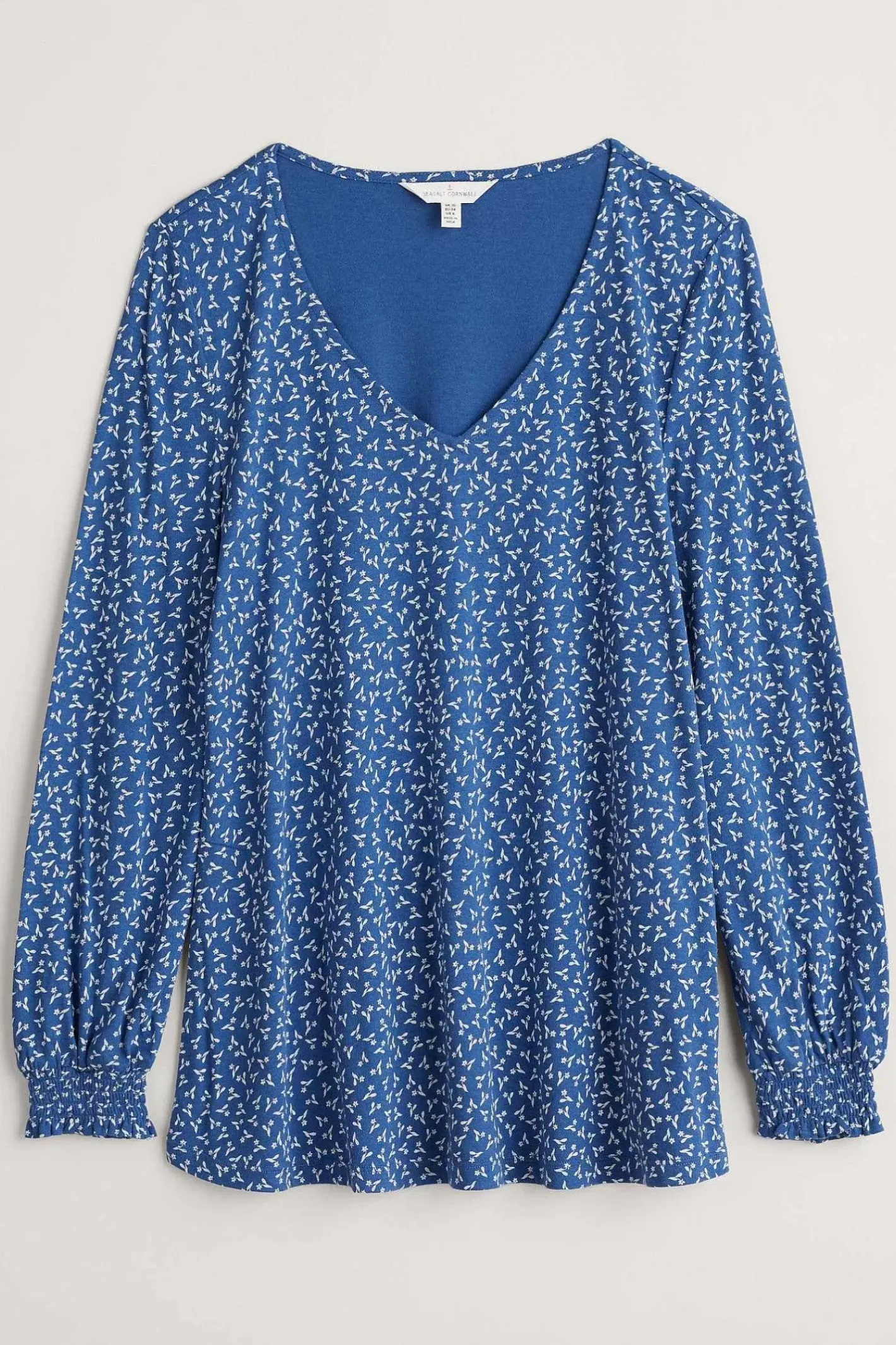 Women Seasalt Cornwall Rosehip Jersey V-Neck Top