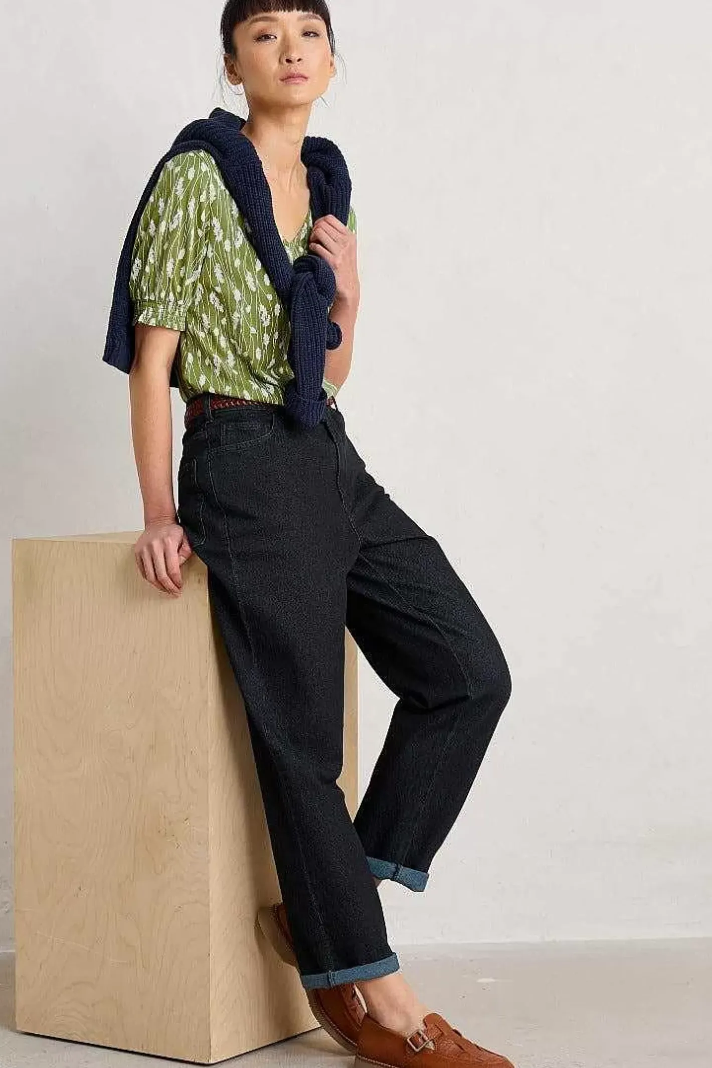 Women Seasalt Cornwall Rosehip V-Neck Jersey Top