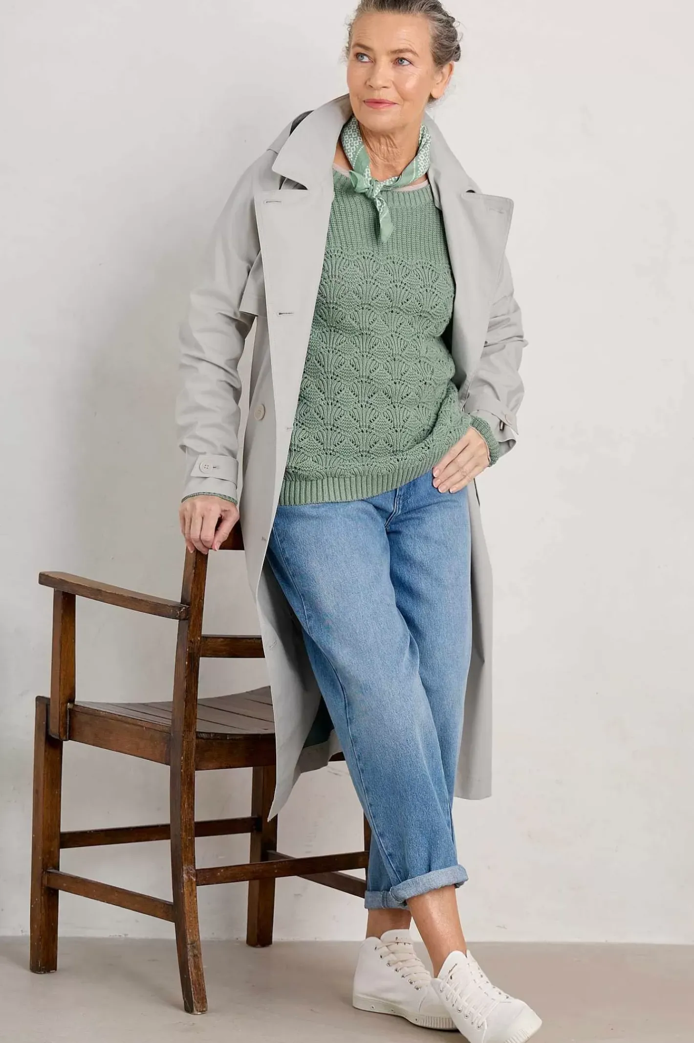 Women Seasalt Cornwall Sea Bird Organic Cotton Jumper