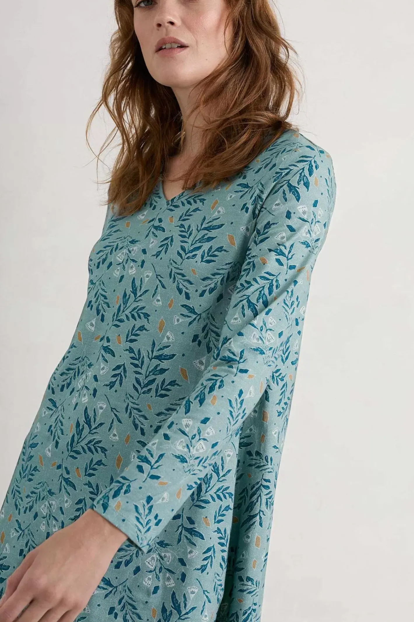 Women Seasalt Cornwall Sea Cruise V-Neck Tunic (Gots)