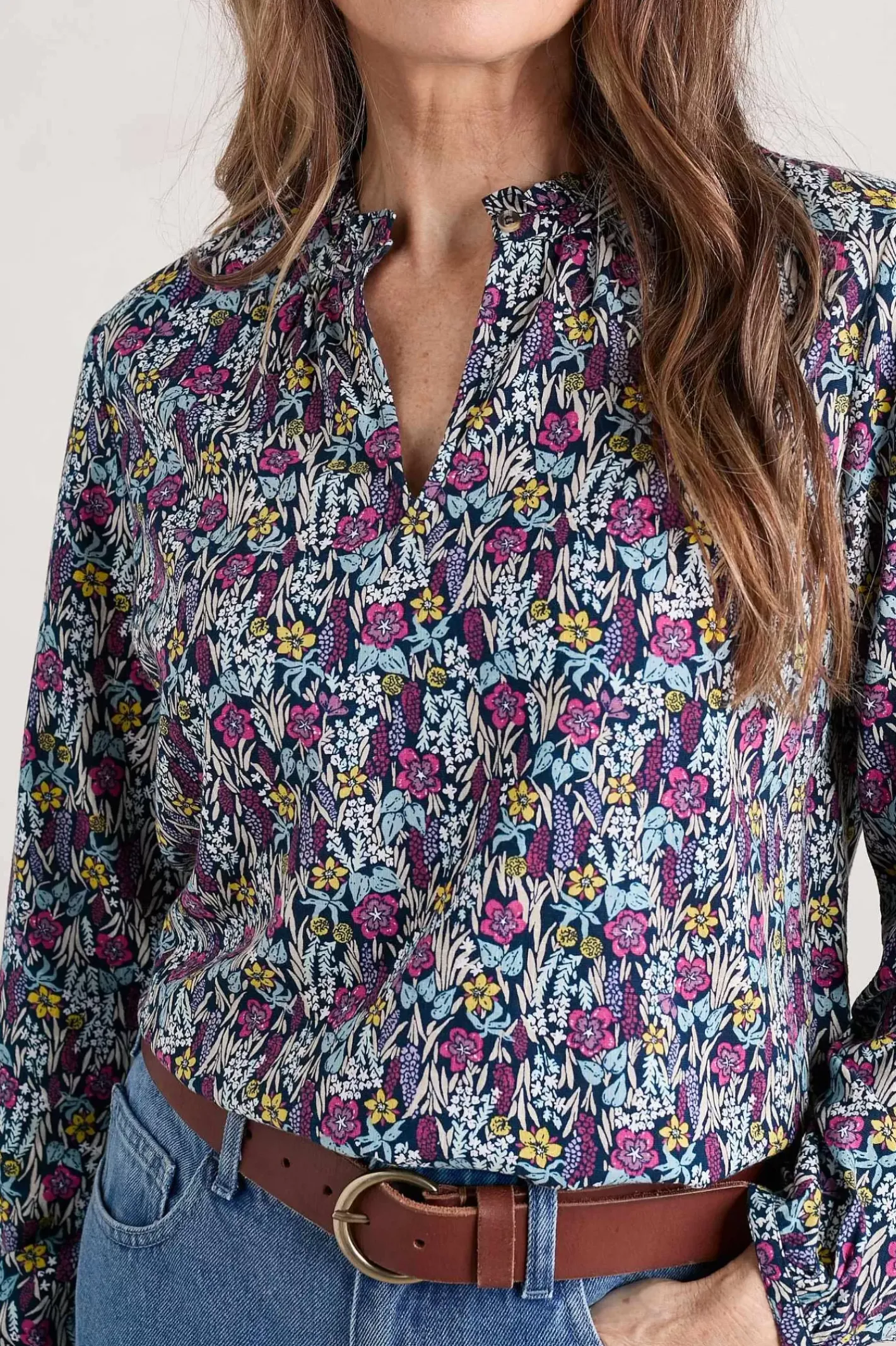 Women Seasalt Cornwall Sea Flow Printed Top