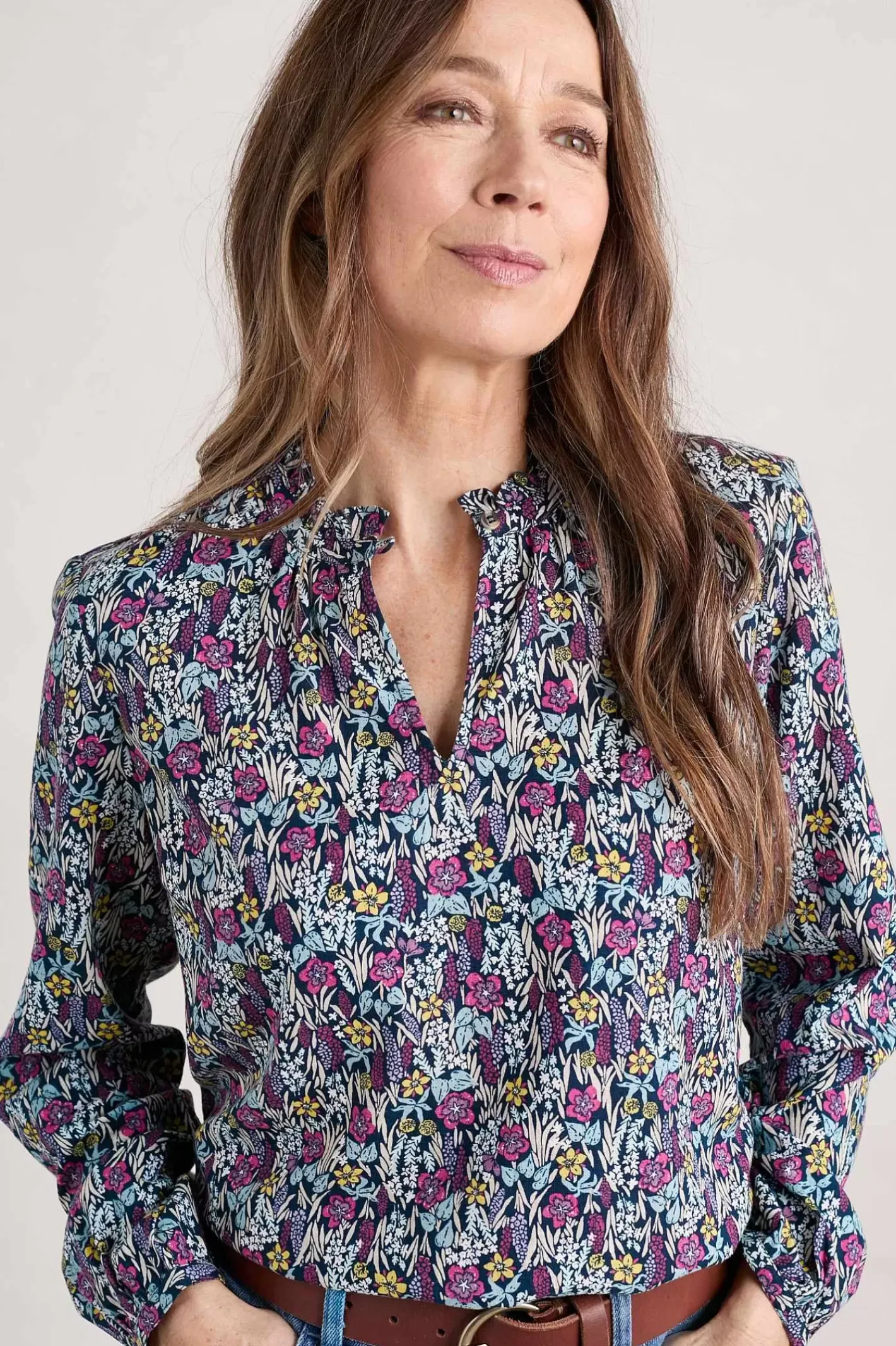 Women Seasalt Cornwall Sea Flow Printed Top