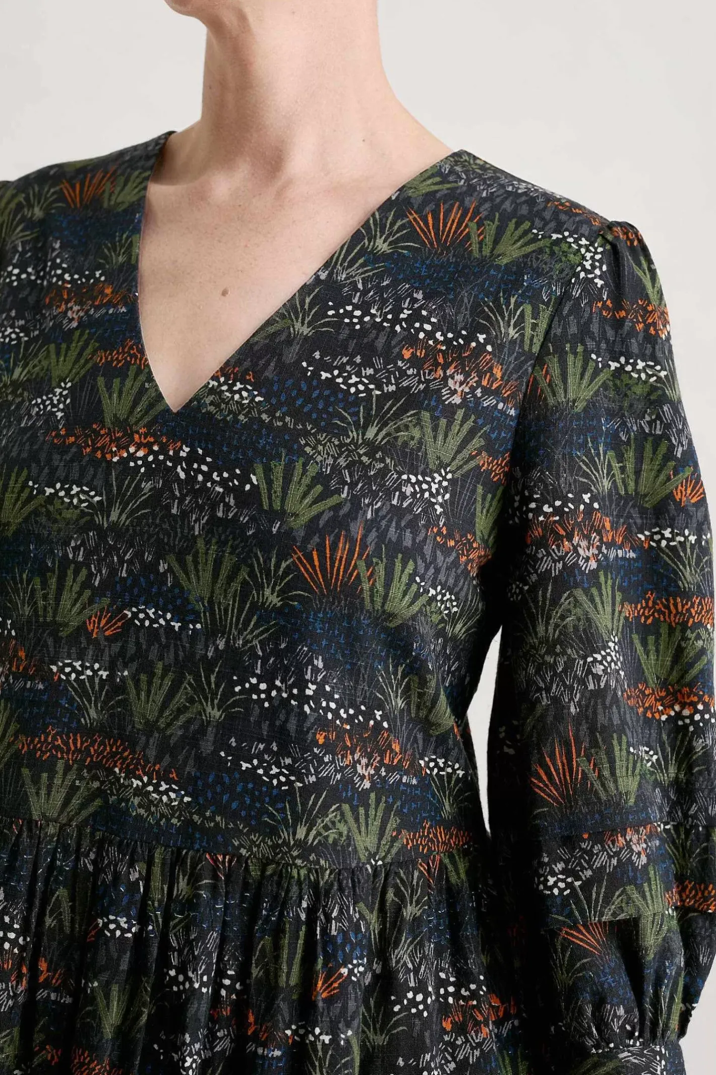 Women Seasalt Cornwall Sea Line Midi Dress