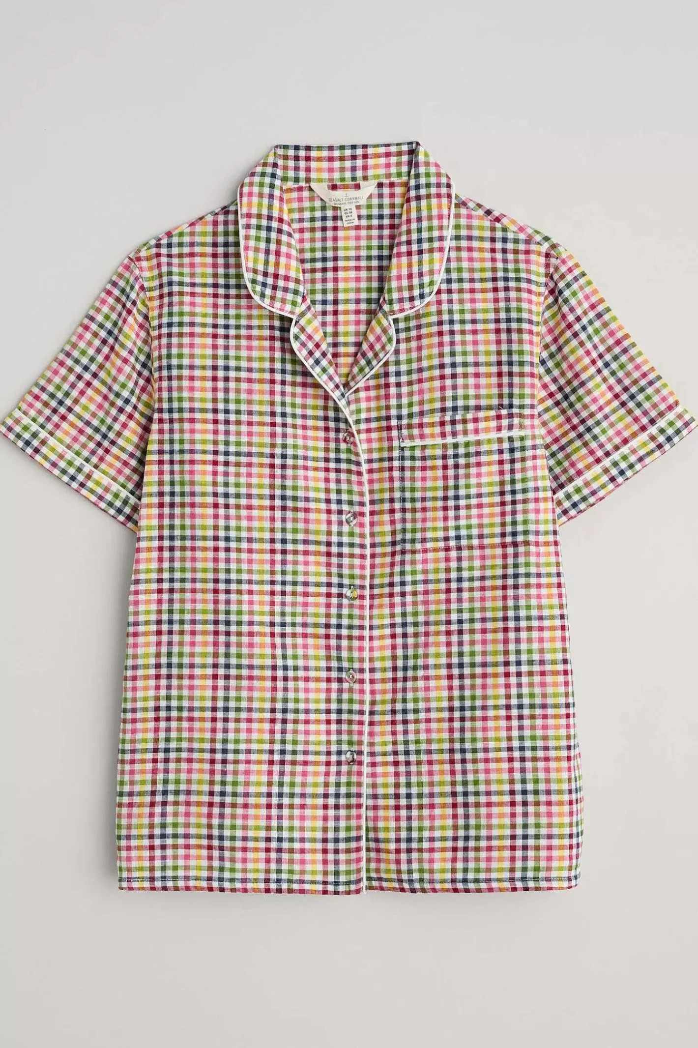 Women Seasalt Cornwall Senara Checked Summer Pyjamas