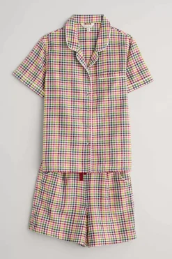 Women Seasalt Cornwall Senara Checked Summer Pyjamas