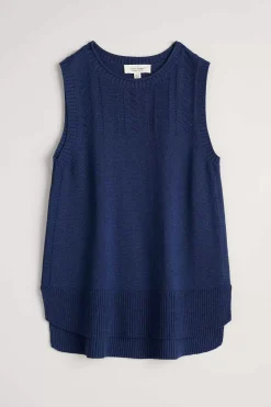 Women Seasalt Cornwall Smallcombe Organic Cotton Knitted Vest (Gots)