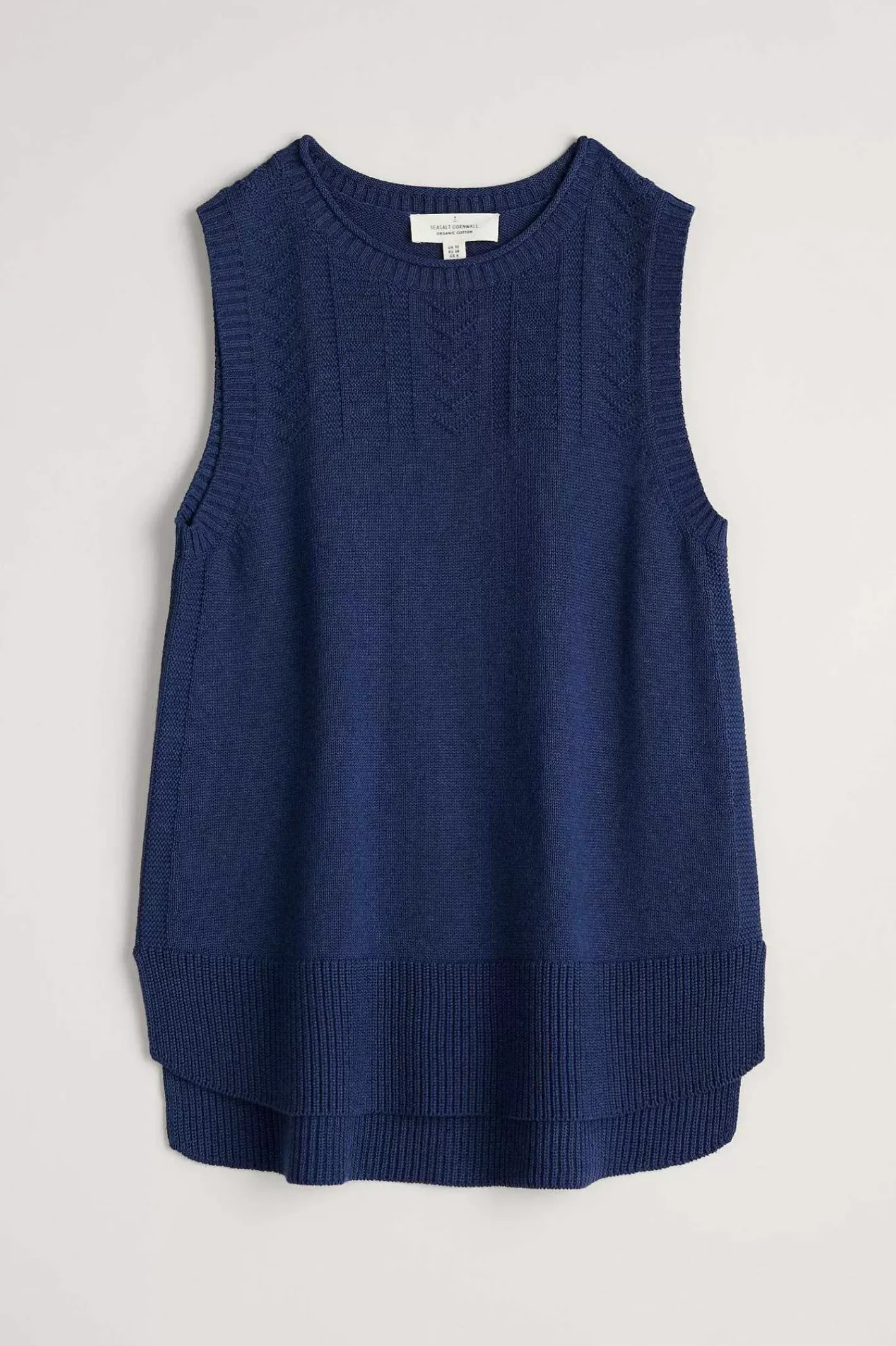 Women Seasalt Cornwall Smallcombe Organic Cotton Knitted Vest (Gots)