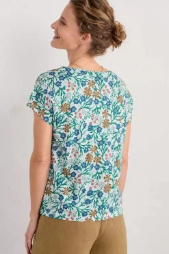 Women Seasalt Cornwall Studio Glass V-Neck Jersey Top
