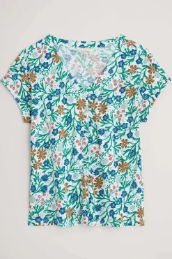 Women Seasalt Cornwall Studio Glass V-Neck Jersey Top