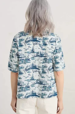 Women Seasalt Cornwall Treasury Short Sleeve Blouse