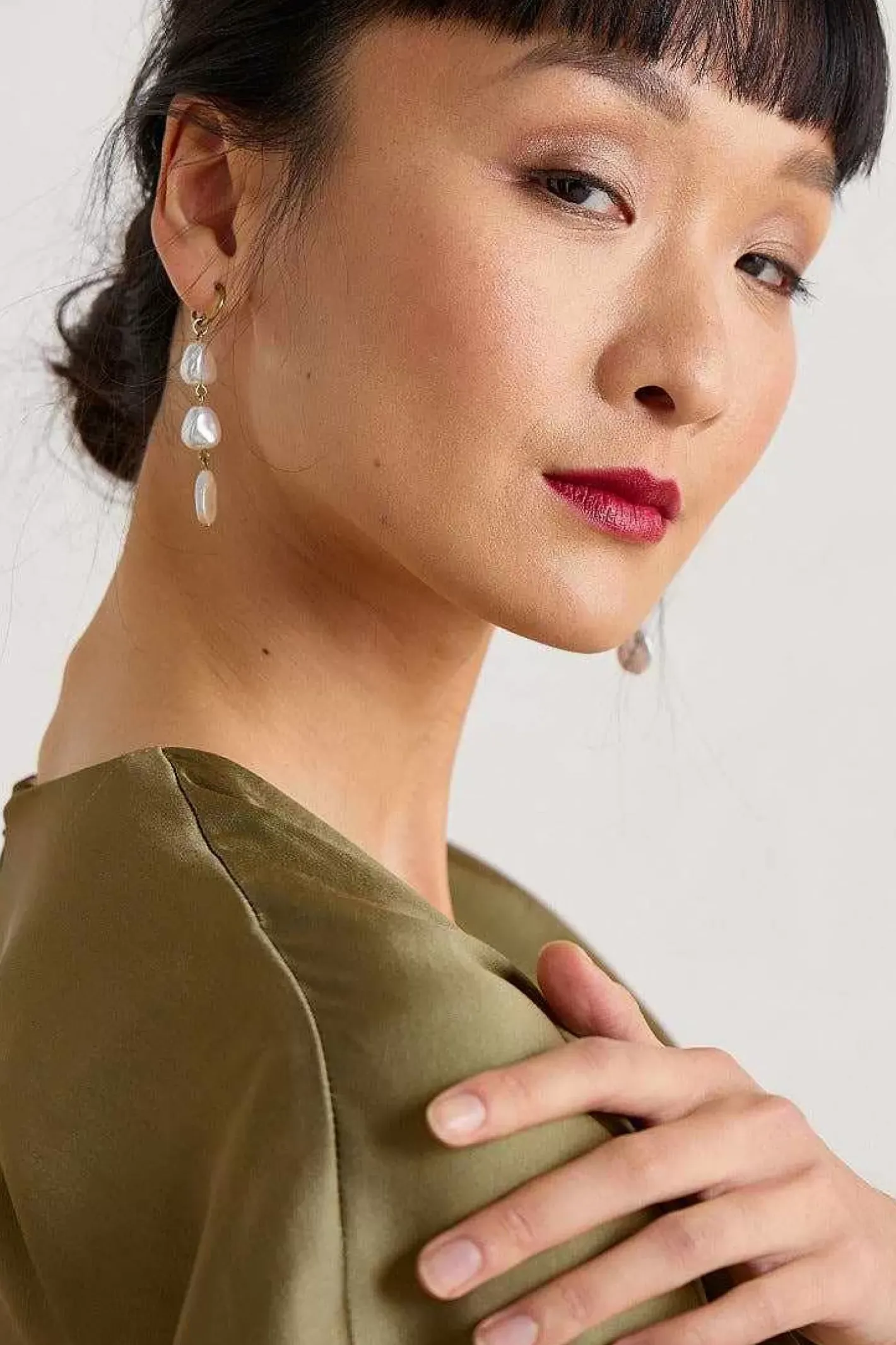Women Seasalt Cornwall Valency Freshwater Pearl Drop Earrings