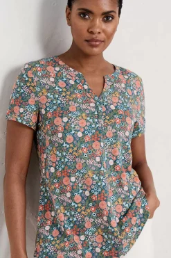 Women Seasalt Cornwall Waterflow Short Sleeve Top