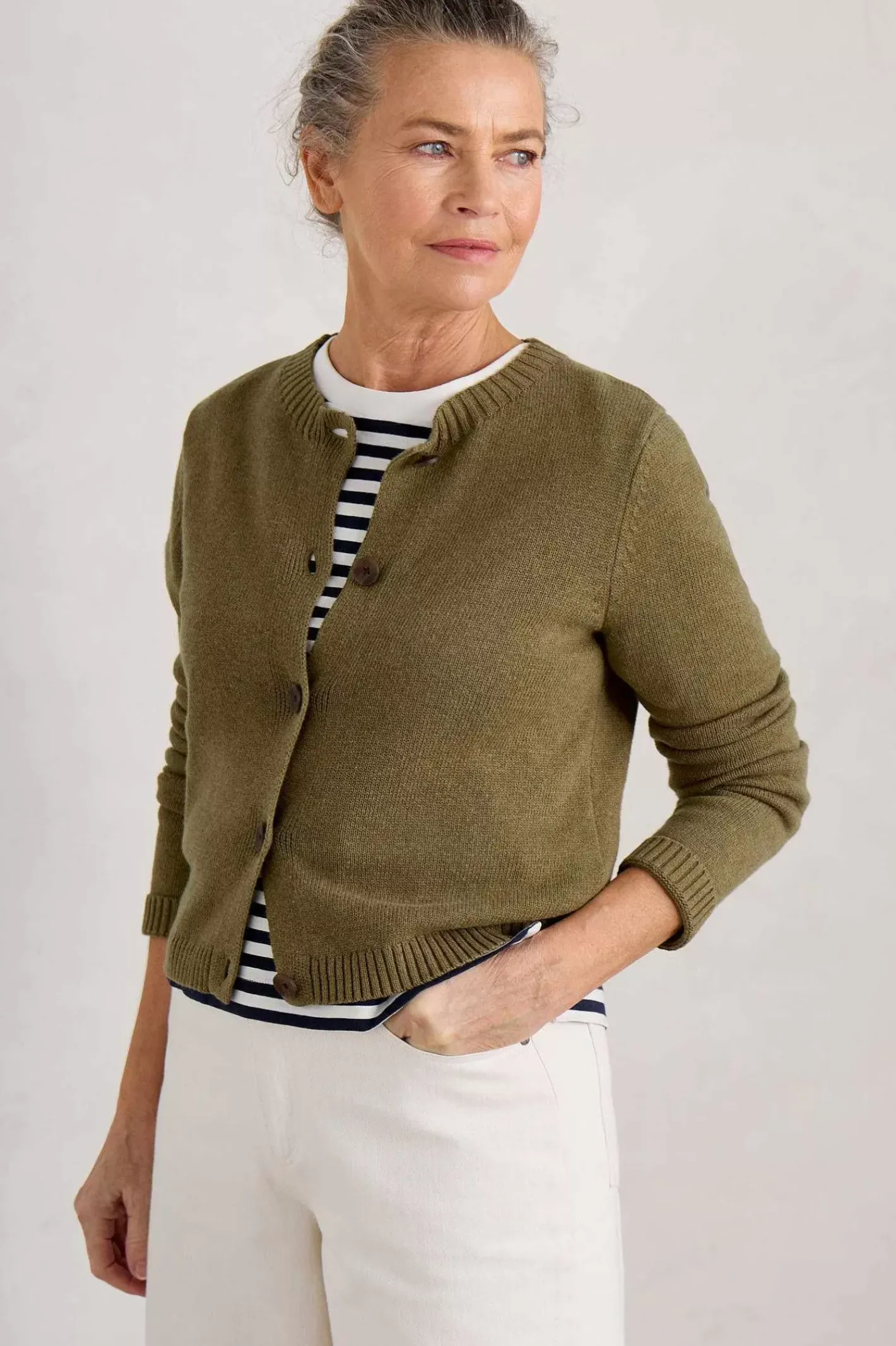 Women Seasalt Cornwall Wheal Pool Organic Cotton Cardigan