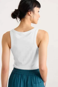 Women Seasalt Cornwall Wild Plain Organic Cotton Racerback Vest (Gots)