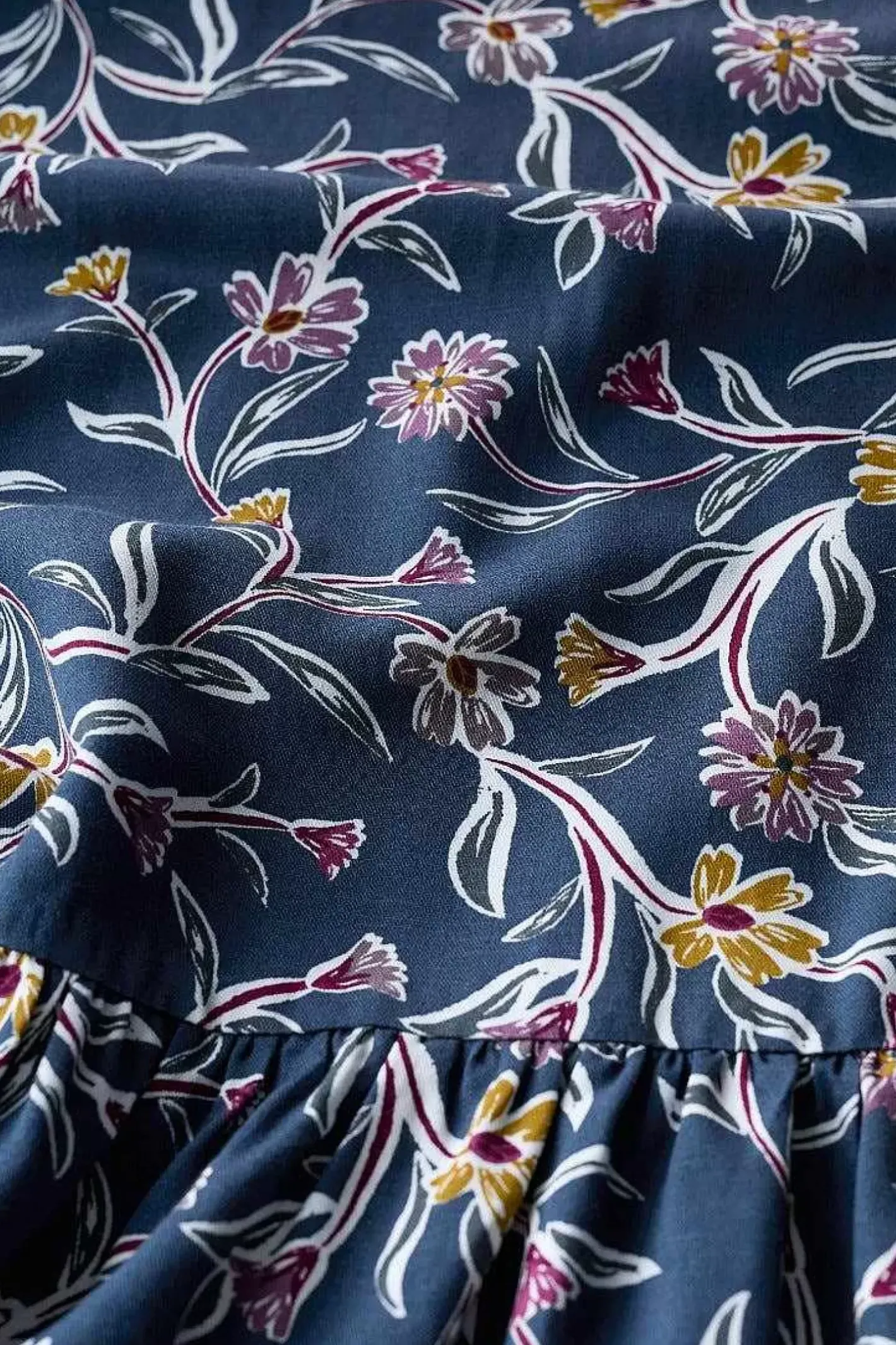 Women Seasalt Cornwall Wildflower Field Tiered Midi Skirt