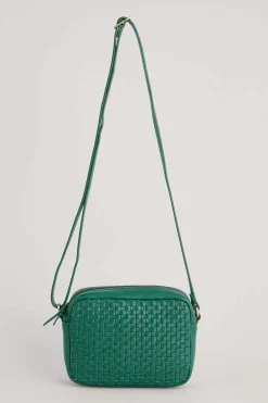 Women Seasalt Cornwall Woven Sea Fan Leather Cross-Body Bag
