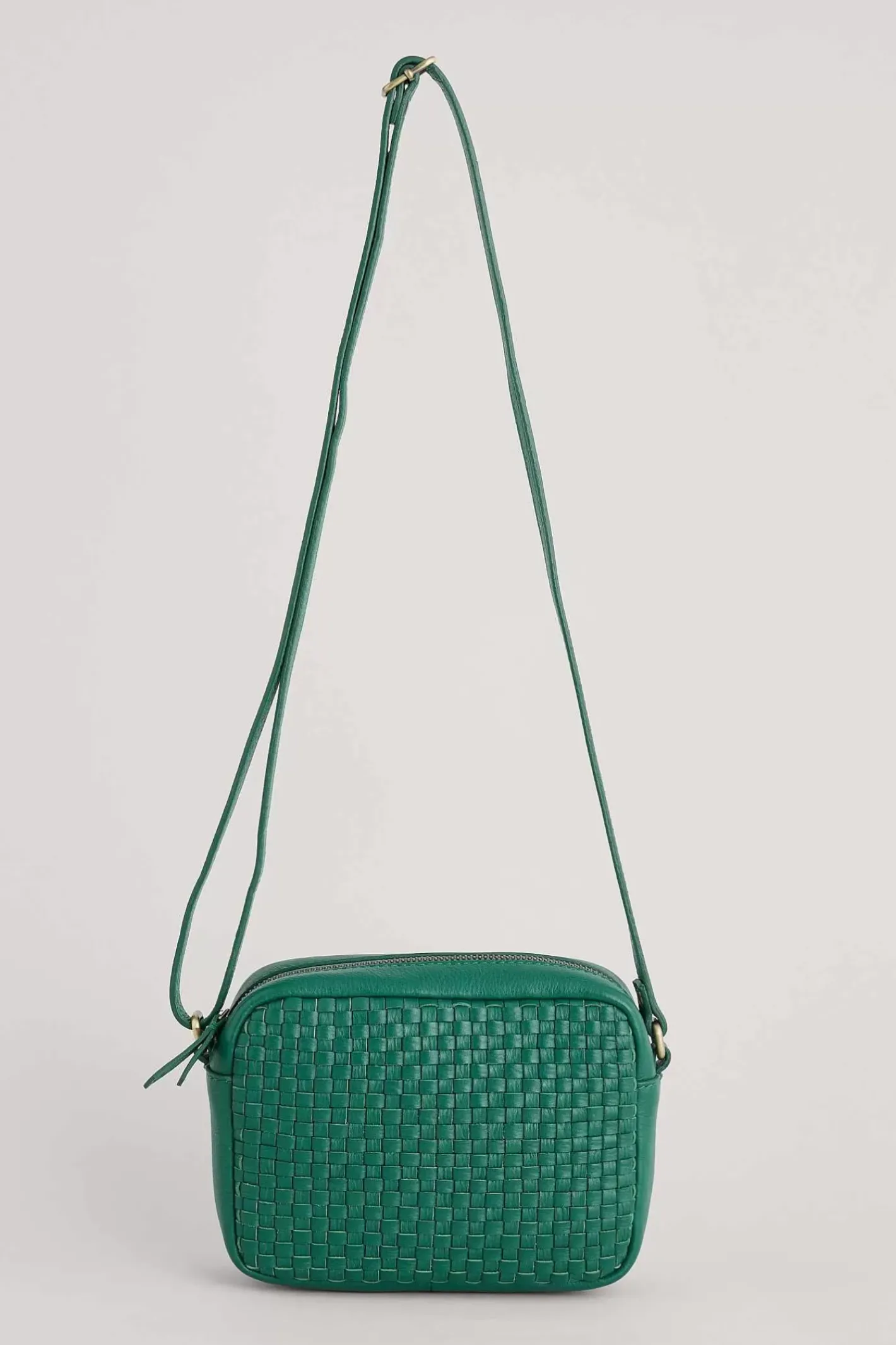 Women Seasalt Cornwall Woven Sea Fan Leather Cross-Body Bag