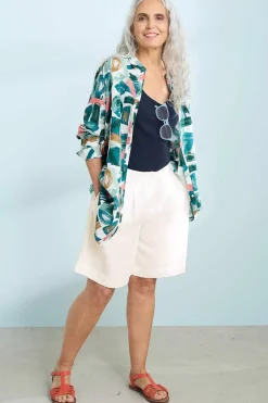 Women Seasalt Cornwall Wren Flutter Longline Shirt