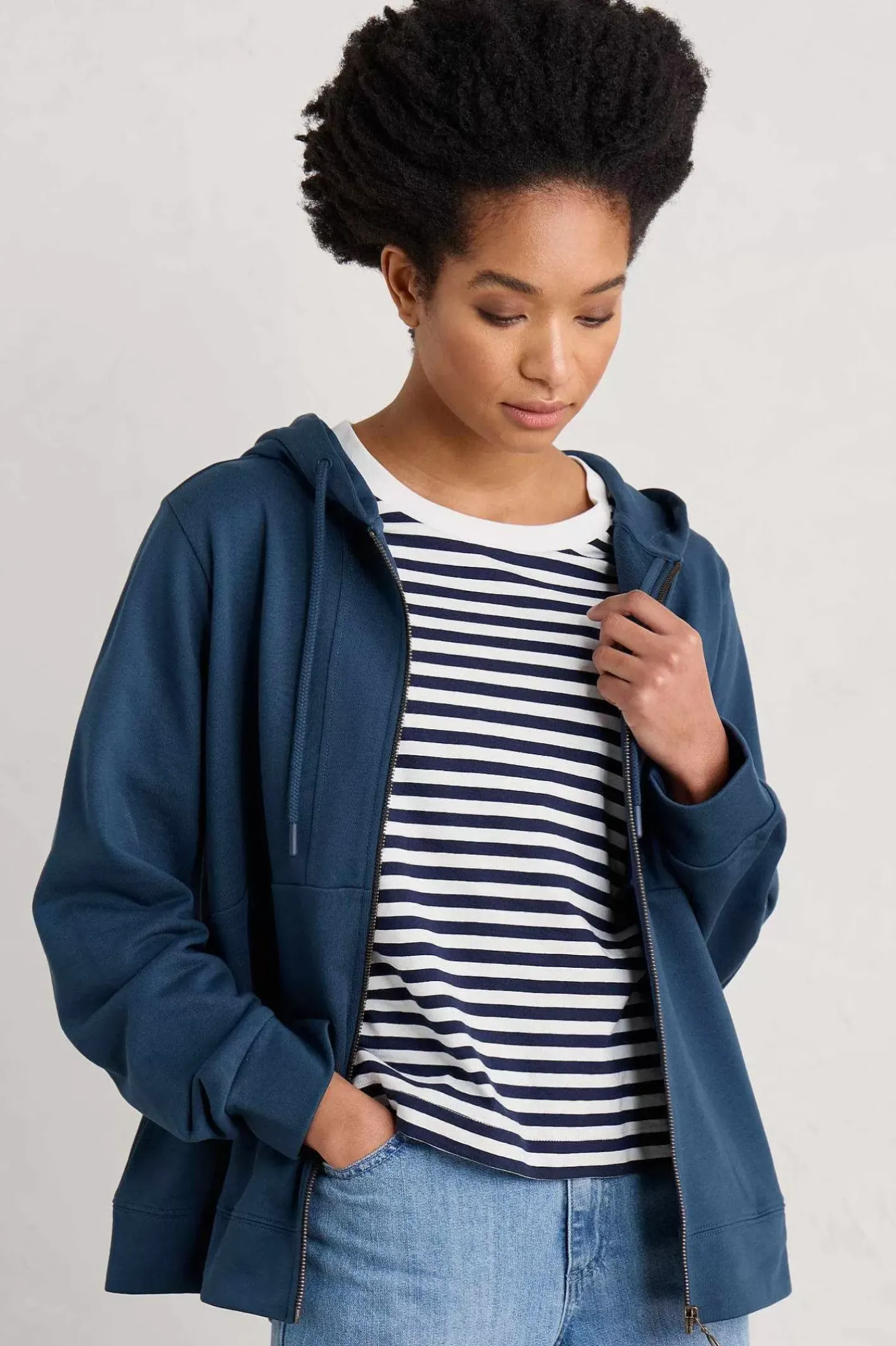 Women Seasalt Cornwall Wych Elm Zip Up Hoodie
